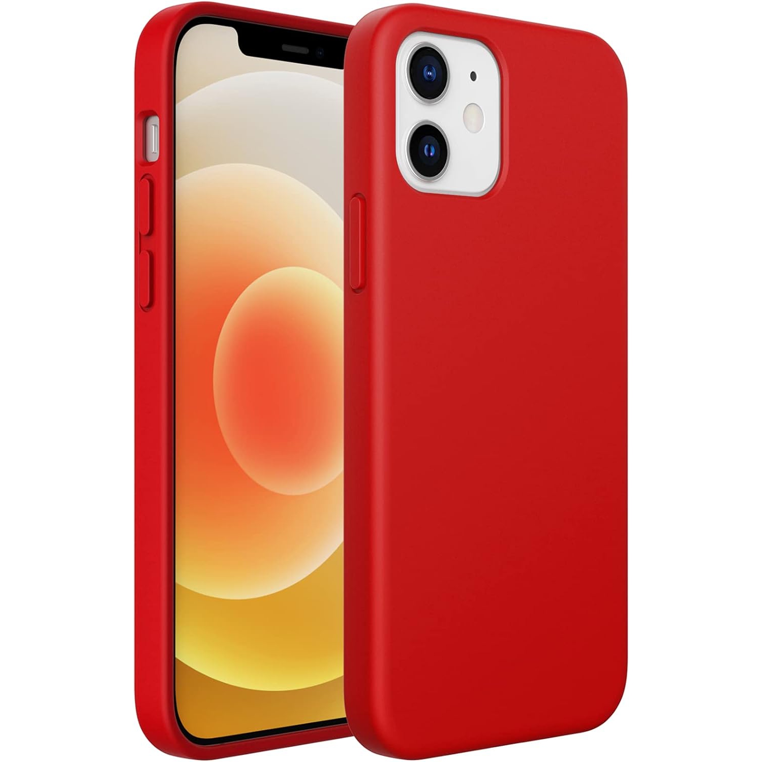 Silicone Case Compatible with iPhone 12 Mini 5.4-Inch, Silky-Soft Touch Full-Body Protective Case, Shockproof