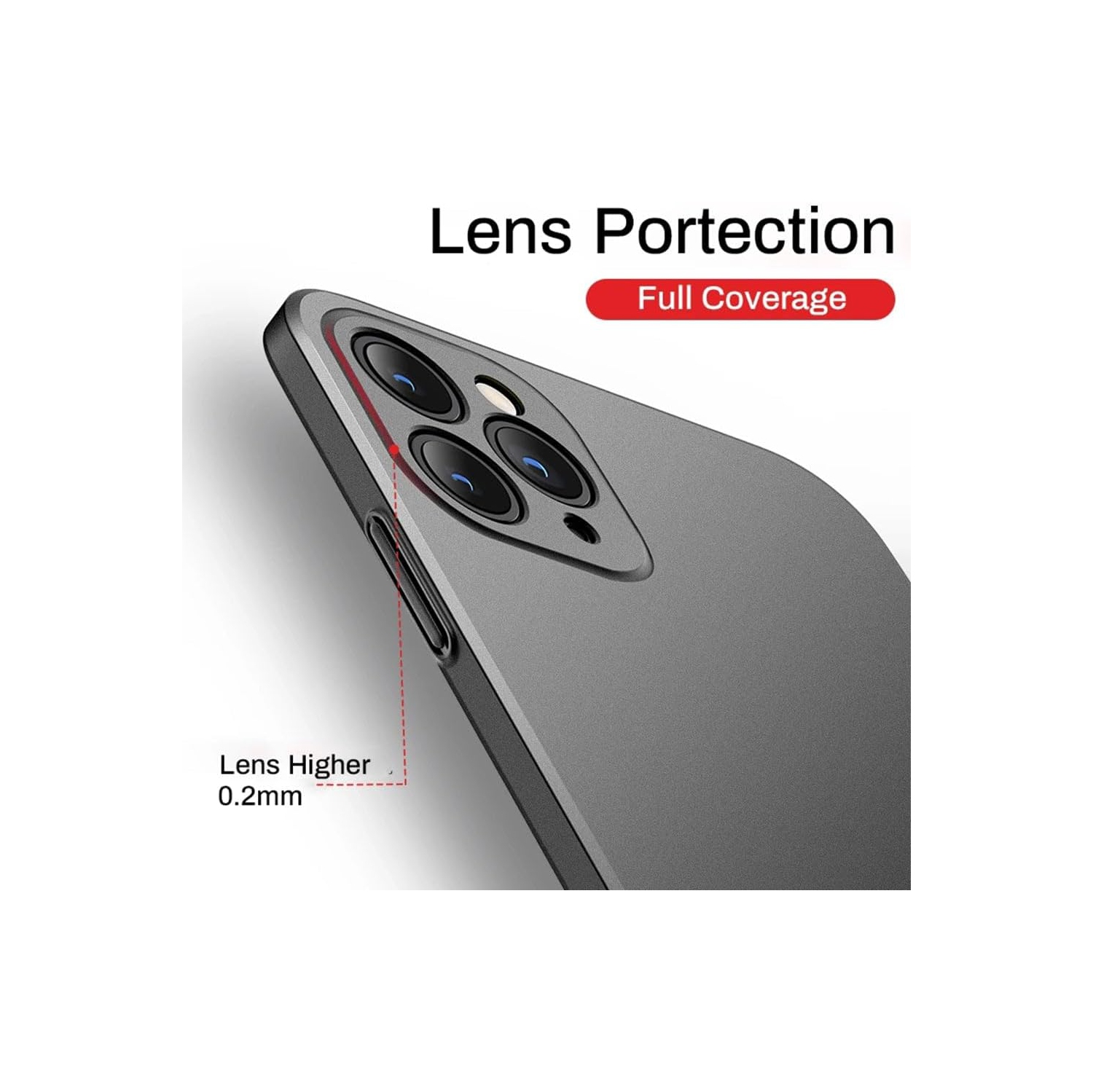 Compatible with iPhone Case,Luxury Matte Hard PC Slim Fit Ultra Thin Lightweight Camera Lens Protection Soft