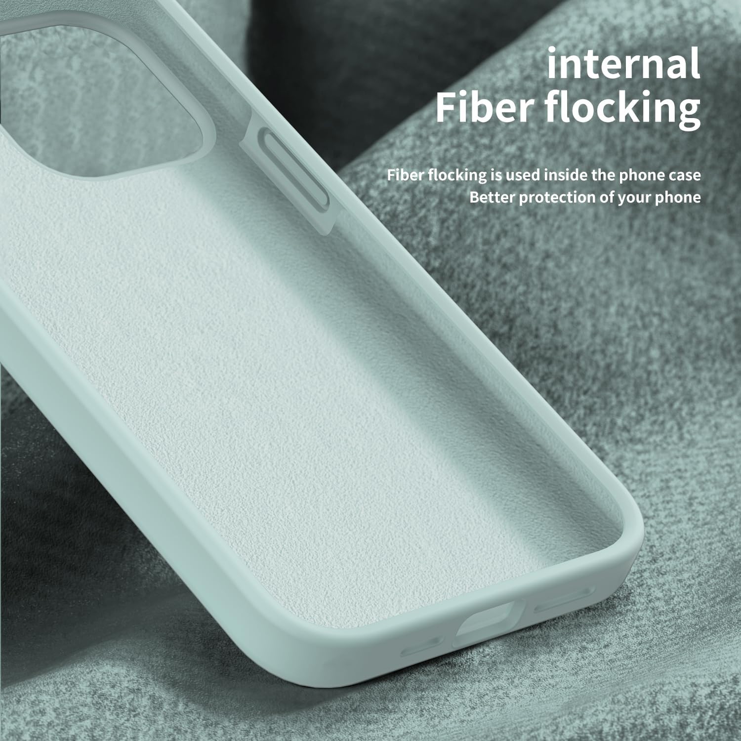 Compatible with iPhone 15 Pro Max Case with Screen Protector,Upgraded Liquid Silky Soft Silicone