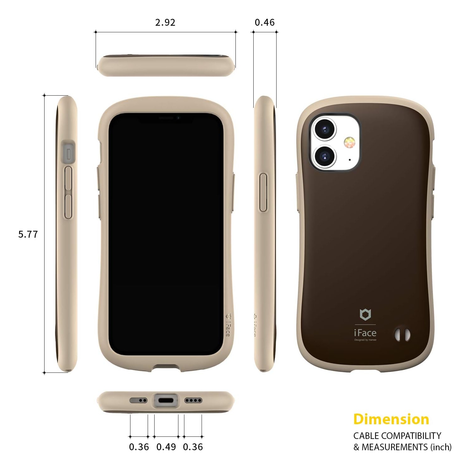 First Class Café Series iPhone 12 Mini Cell Phone Case – Cute Dual Layer [TPU and Polycarbonate] Hybrid