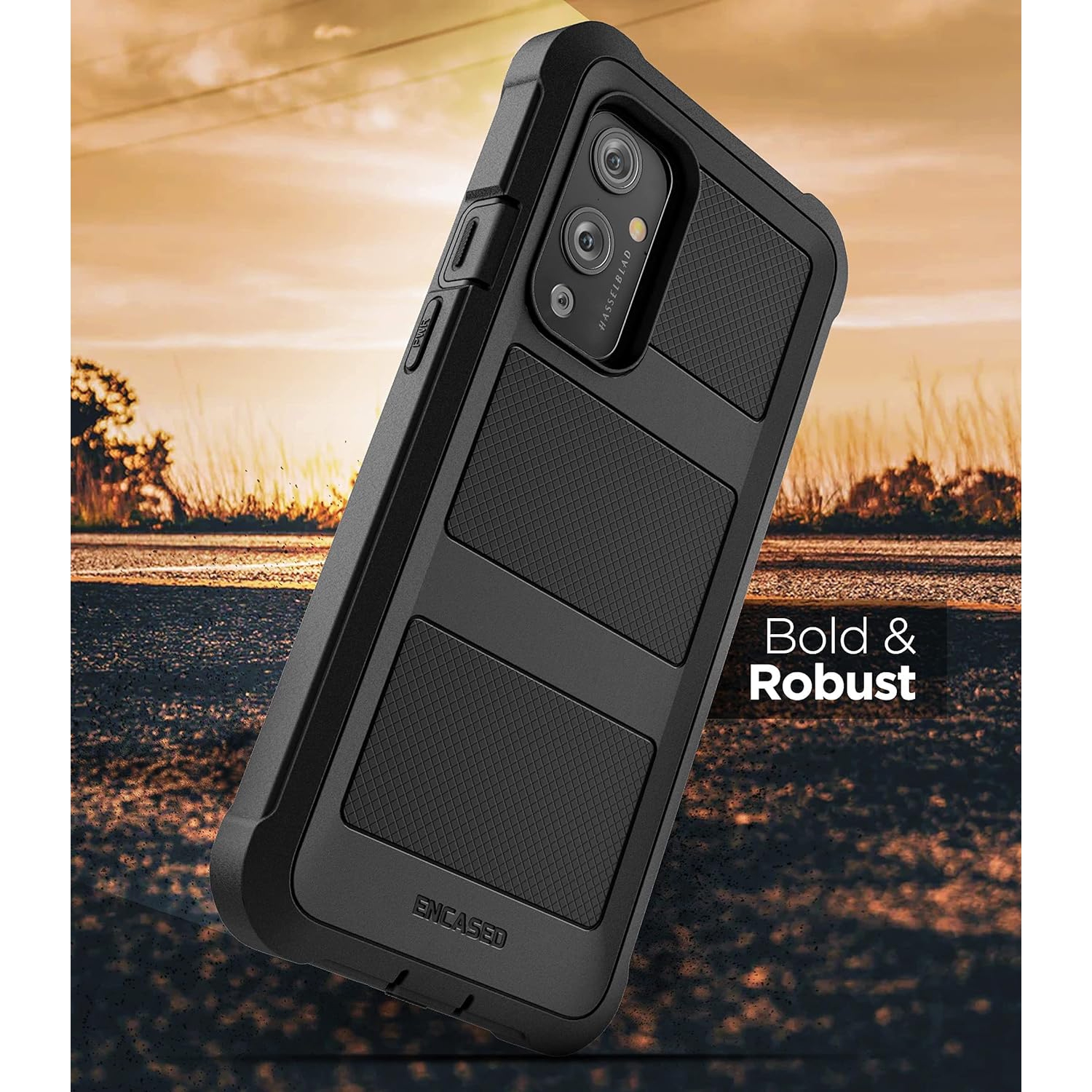 Falcon Armor Designed for OnePlus 9 Case with Screen Protector, Protective Full Body Cover with Built-in Screen