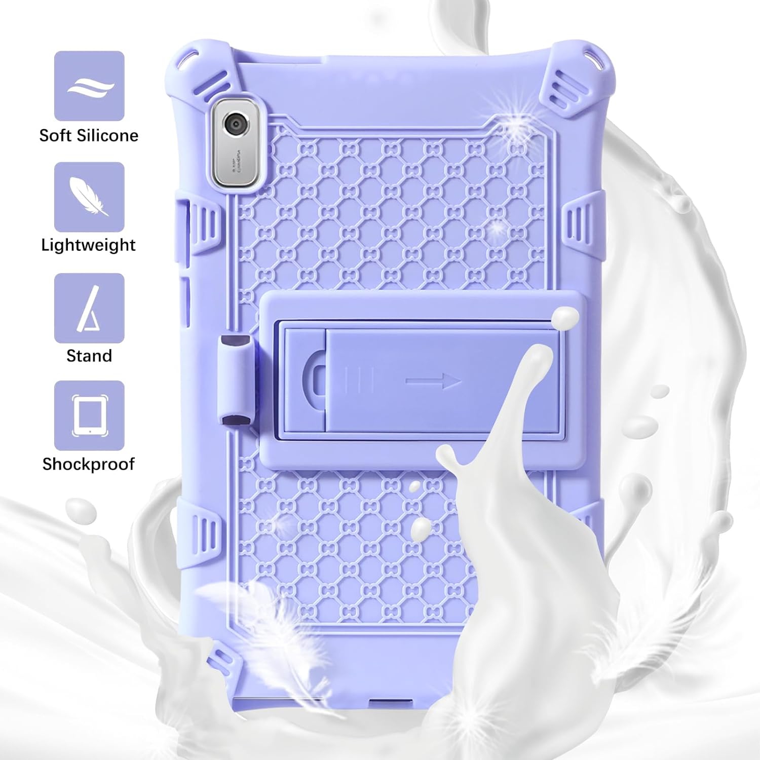 Étui pour tablette Tab M9 9,0 po 2023 de Lenovo, support ajustable pour enfants, silicone souple et résistant aux chocs