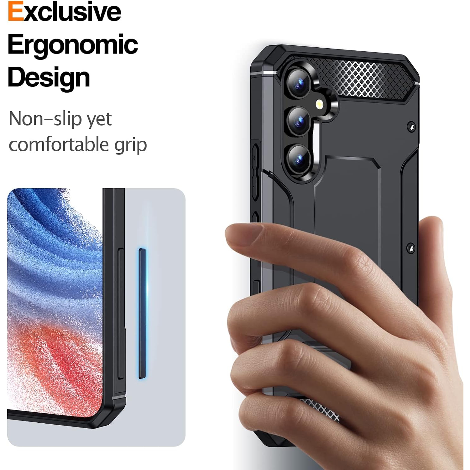 for Samsung Galaxy A54 5G Case with Kickstand,Galaxy A54 5G Case Shockproof Phone Cover with Stand | Military Grade