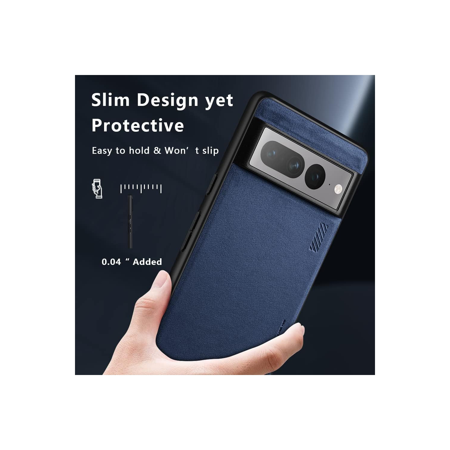 Google Pixel 7 Pro Case Drop Protective Thin Dual Layer Shockproof Bumper Cases Full Body Rugged Hard PC Back