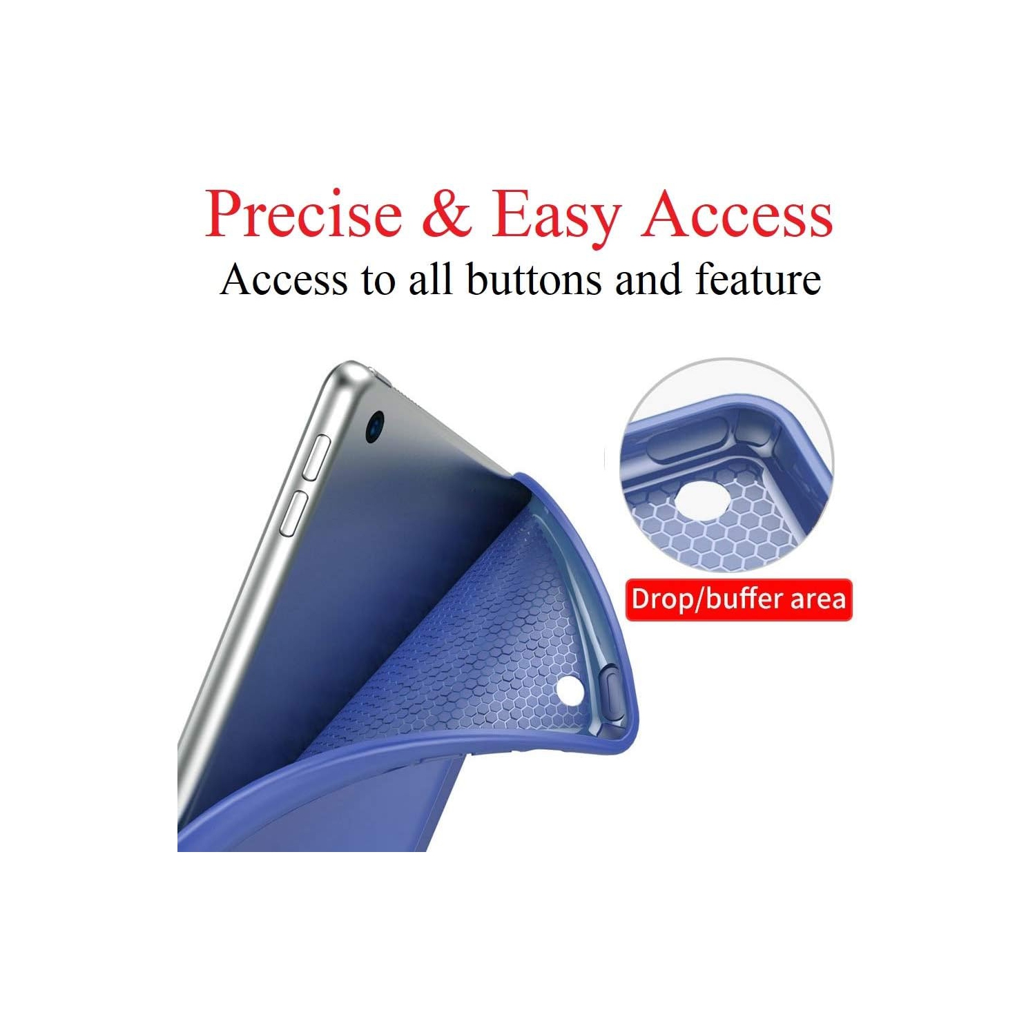 [Trifold] Case for iPad Air 3 / Pro 10.5 inch (2017), Magnetic Smart Stand [Auto Sleep/Wake] Slim Soft