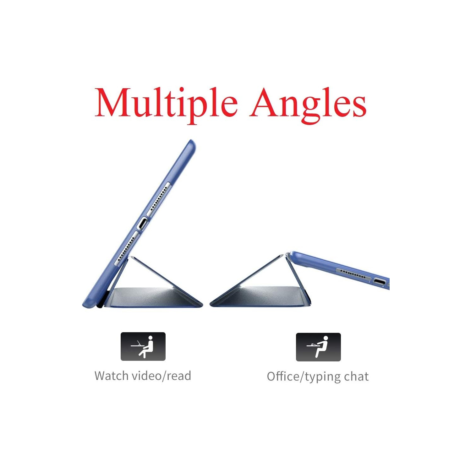 [Trifold] Case for iPad Air 3 / Pro 10.5 inch (2017), Magnetic Smart Stand [Auto Sleep/Wake] Slim Soft