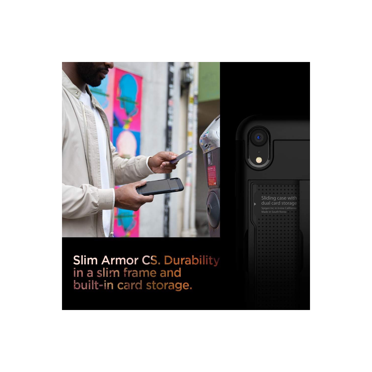 Slim Armor CS Designed for iPhone XR Case, [Mil-Grade Certified with Air Cushion Technology, Dual-Layer,