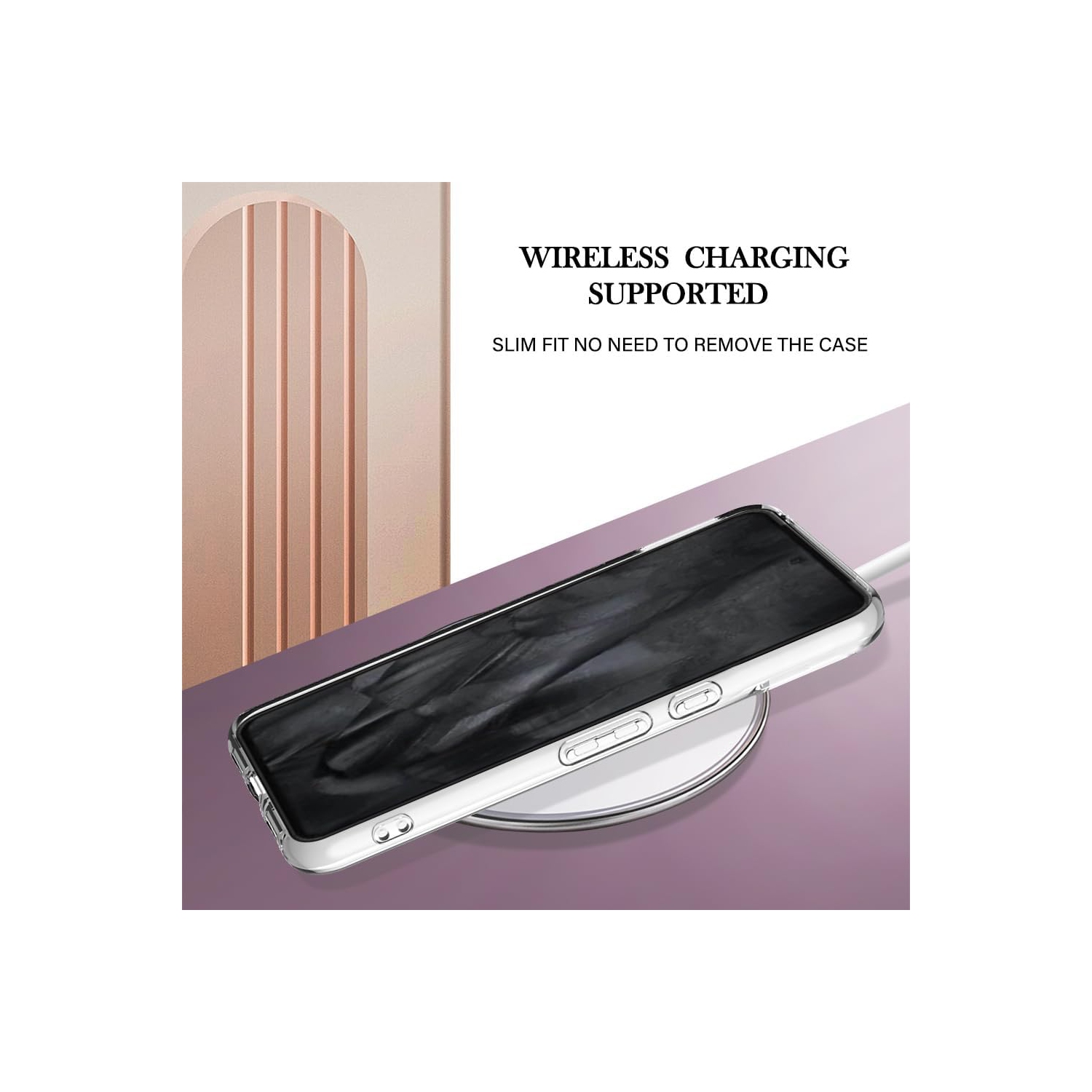 Étui de téléphone Slim Fit pour Pixel 8 Pro de Google, étui de style marbré IMD brillant pour filles, écran et appareil photo