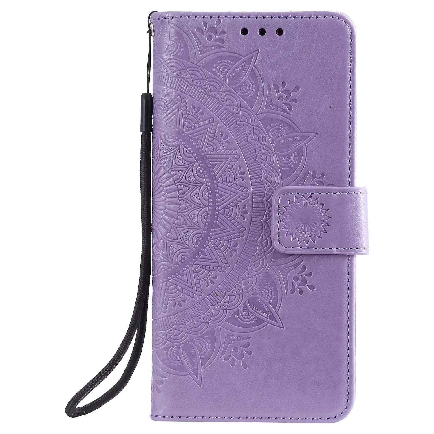 Couverture pour téléphone Mandala pour Galaxy A51 4G de Samsung, étui à rabat ultramince avec fente pour carte, fermeture magnétique, gaufrage