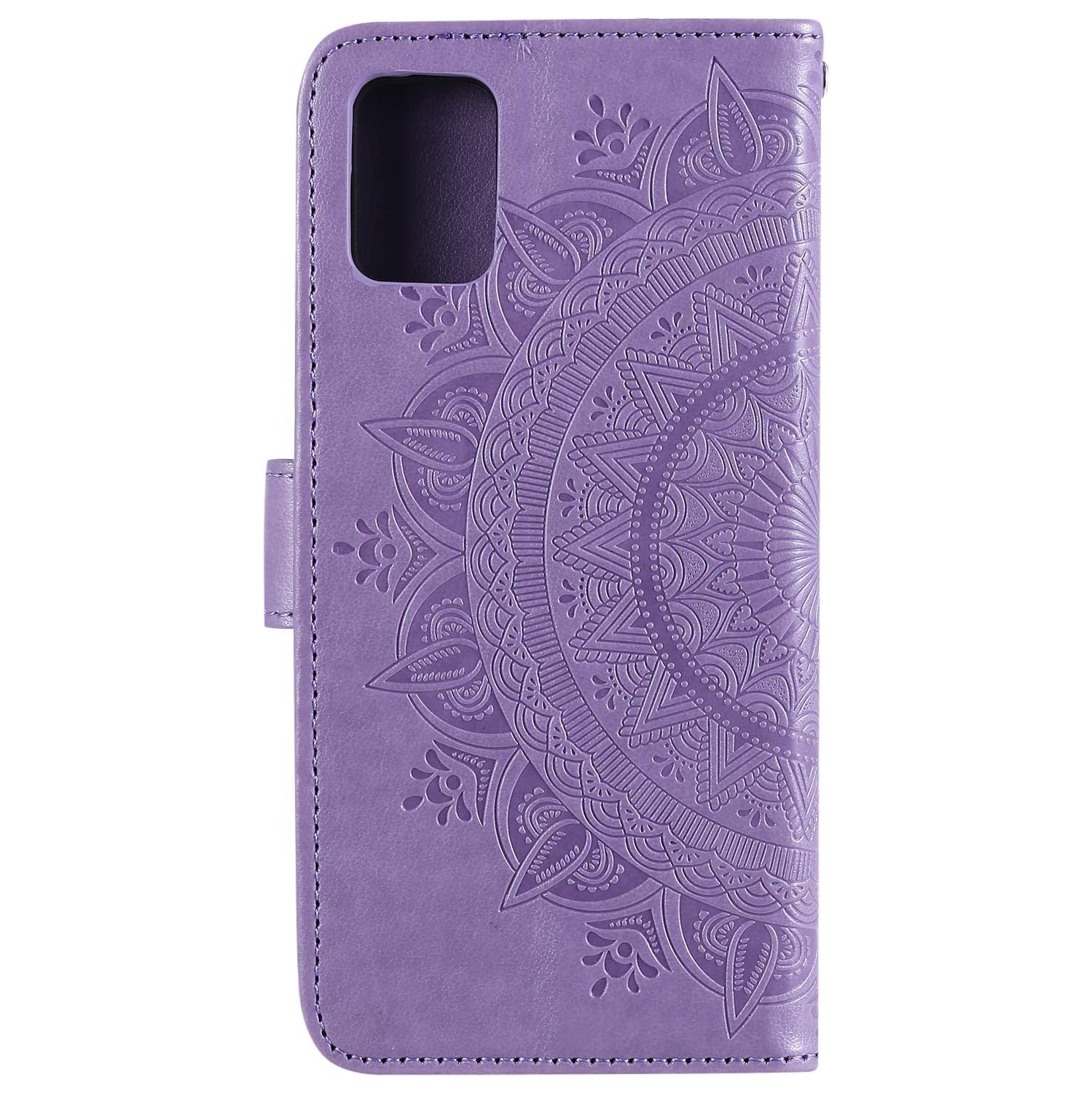 Couverture pour téléphone Mandala pour Galaxy A51 4G de Samsung, étui à rabat ultramince avec fente pour carte, fermeture magnétique, gaufrage