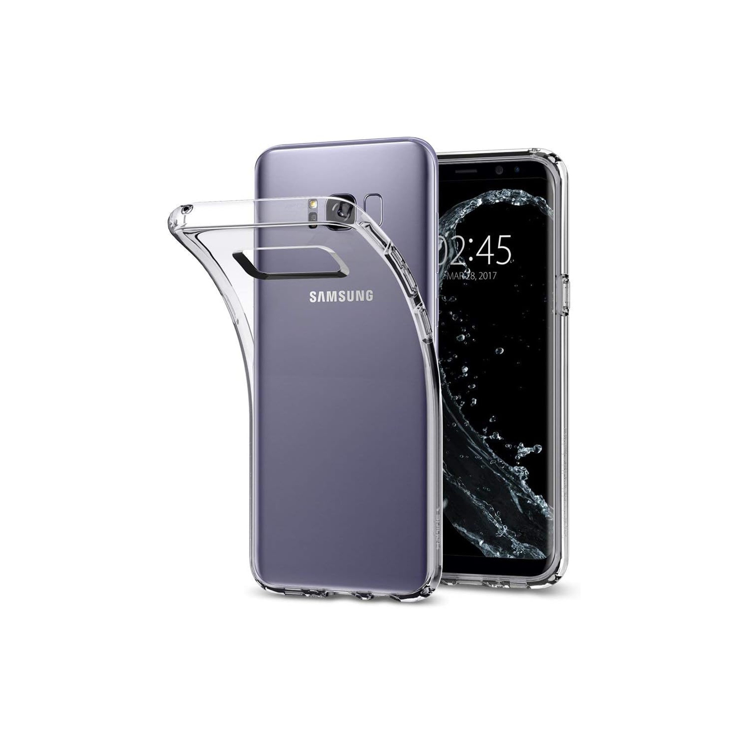 [Clear] Case for Samsung Galaxy S8, Soft Slim Fit Shockproof TPU Lightweight Thin Transparent Cover