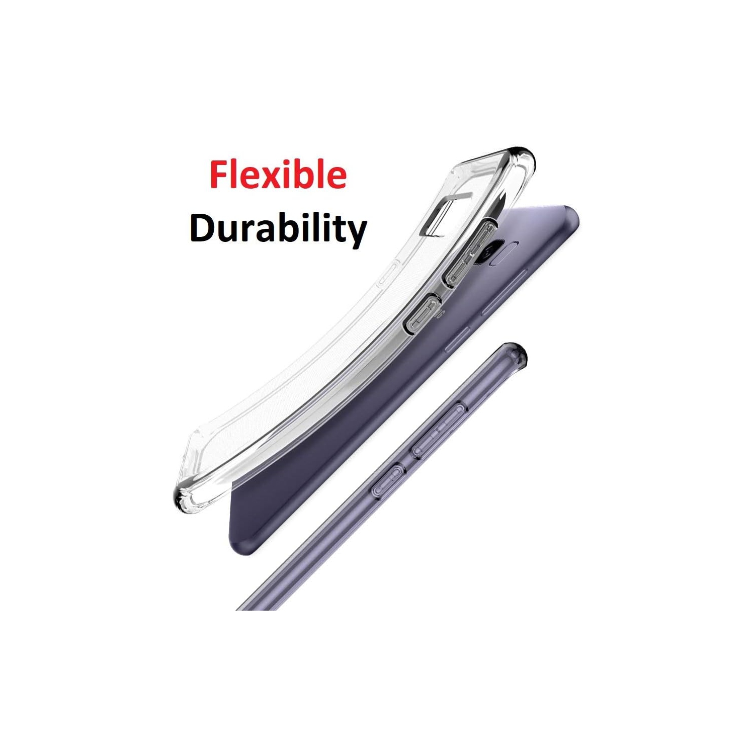 [Clear] Case for Samsung Galaxy S8, Soft Slim Fit Shockproof TPU Lightweight Thin Transparent Cover