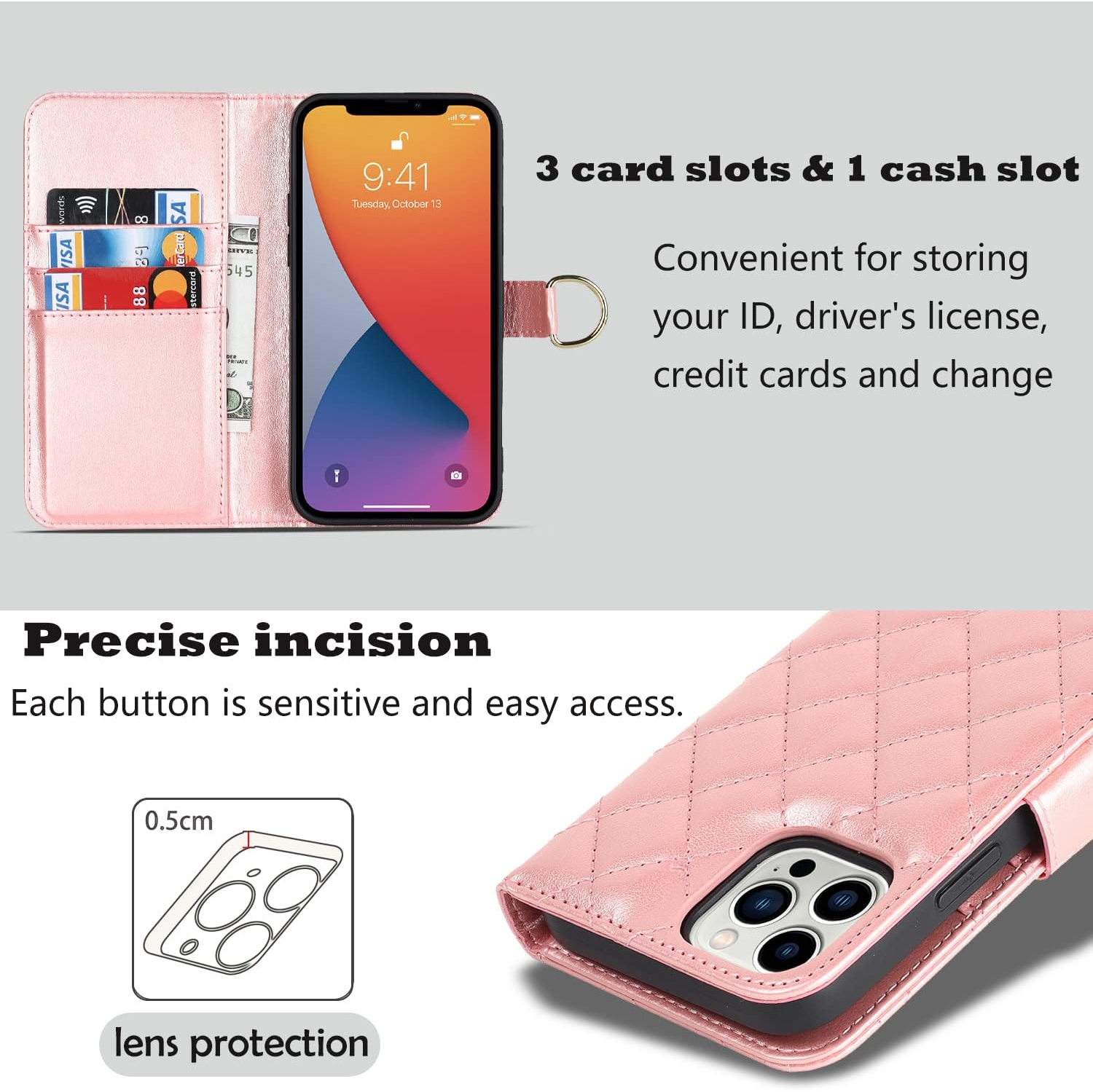 etui iPhone 12 Pro Max Phone Case with Card Holder,iPhone 12 pro max case Wallet for Women,Flip Cover