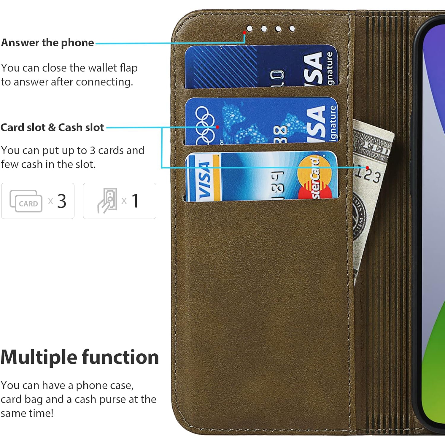 etui iPhone 14 case Wallet with Card Holder,iPhone 13 Phone case for Women,Flip Cell Phone case with Credit Card