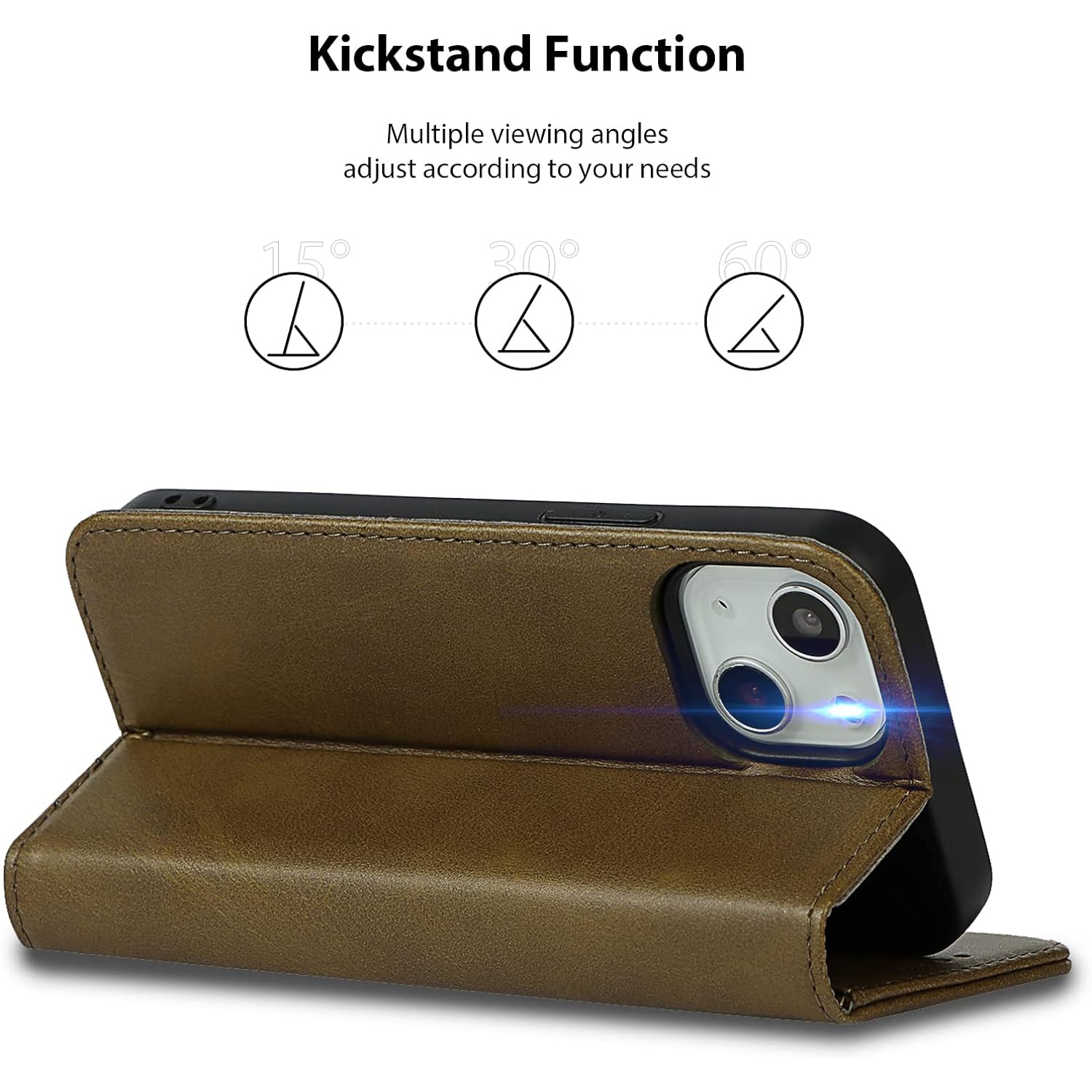 etui iPhone 14 case Wallet with Card Holder,iPhone 13 Phone case for Women,Flip Cell Phone case with Credit Card