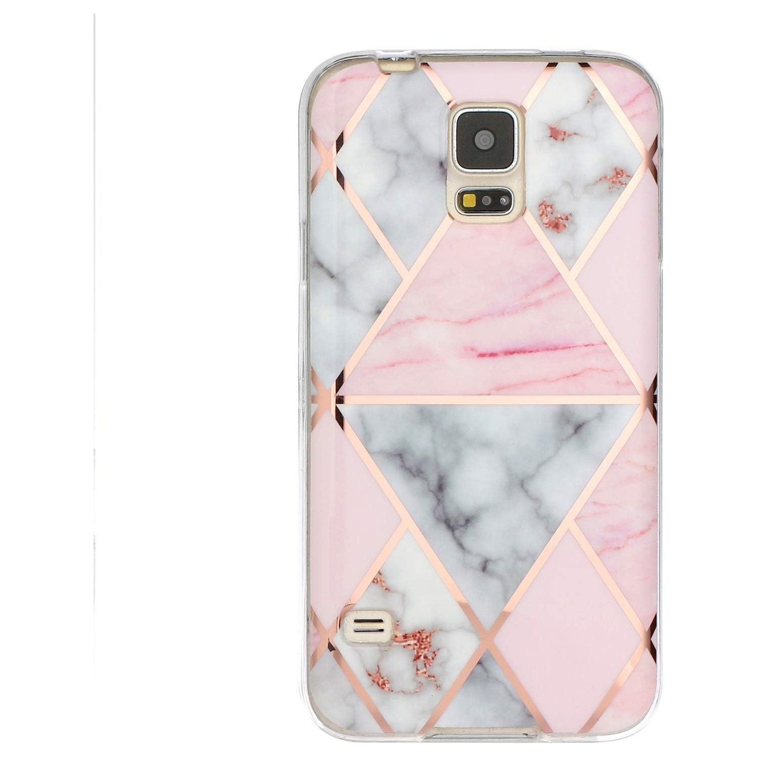 Convient à un étui Neo Glitter de Samsung pour Galaxy S5/S5 avec protecteur d'écran, [paillettes argentées] brillant design de luxe