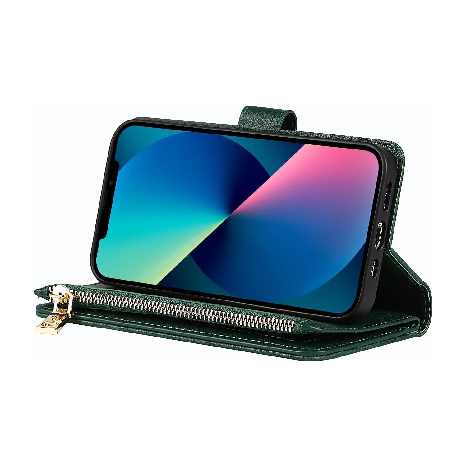 etui Coque iPhone 13 Mini Case,iPhone 13 Mini Wallet Case,iPhone 13 Mini Crossbody Phone Case with Strap,Leather