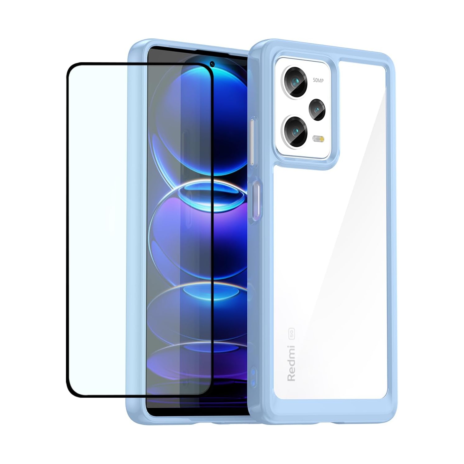 Phone Case for Redmi Note 12 Pro Plus 5G Case, Redmi Note 12 Pro+ with Screen Protector, Soft Bumper with Clear