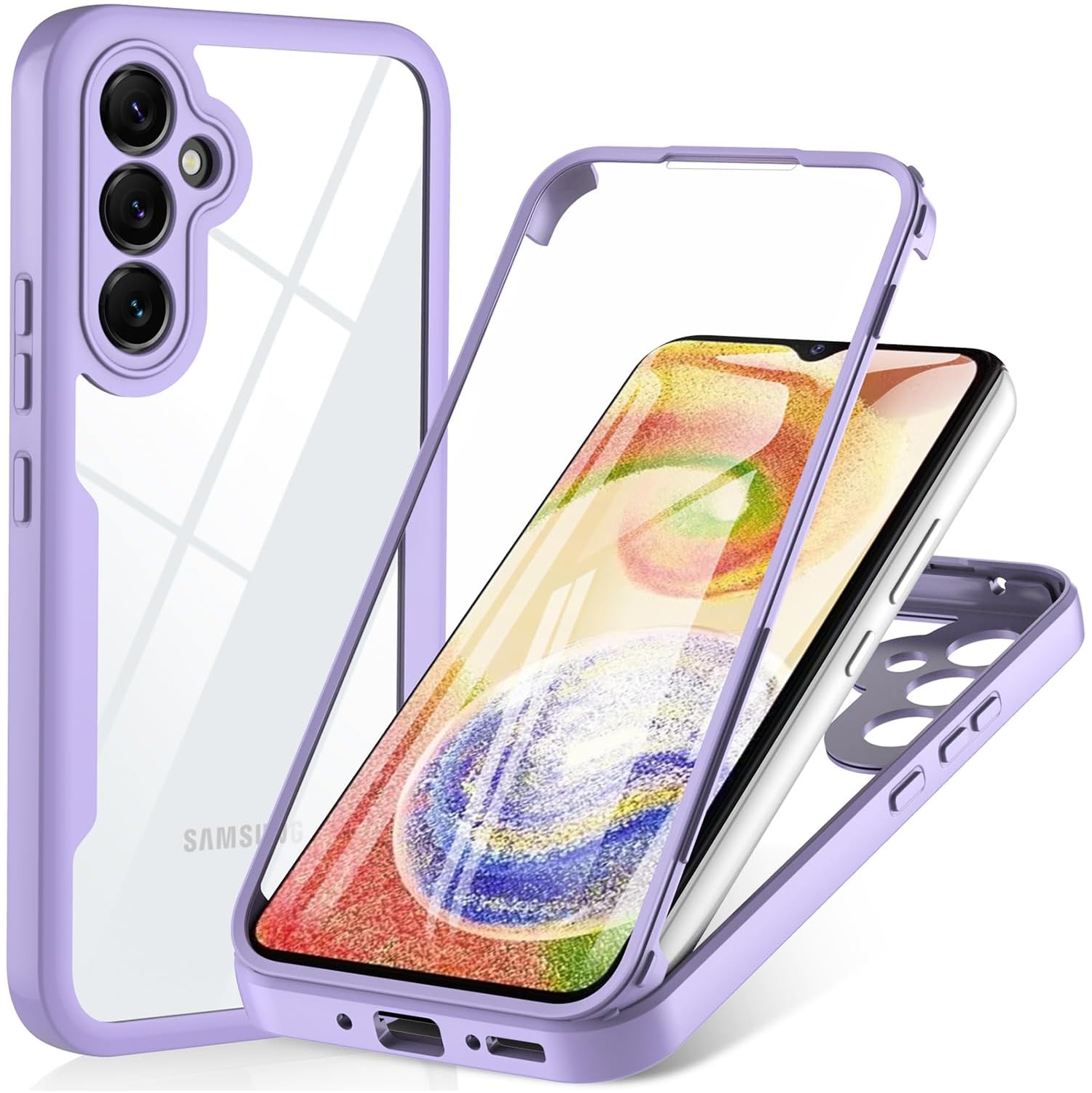 Pour étui antichoc intégral pour Galaxy A54 5G de 6,4 po de Samsung avec écran antirayure intégré