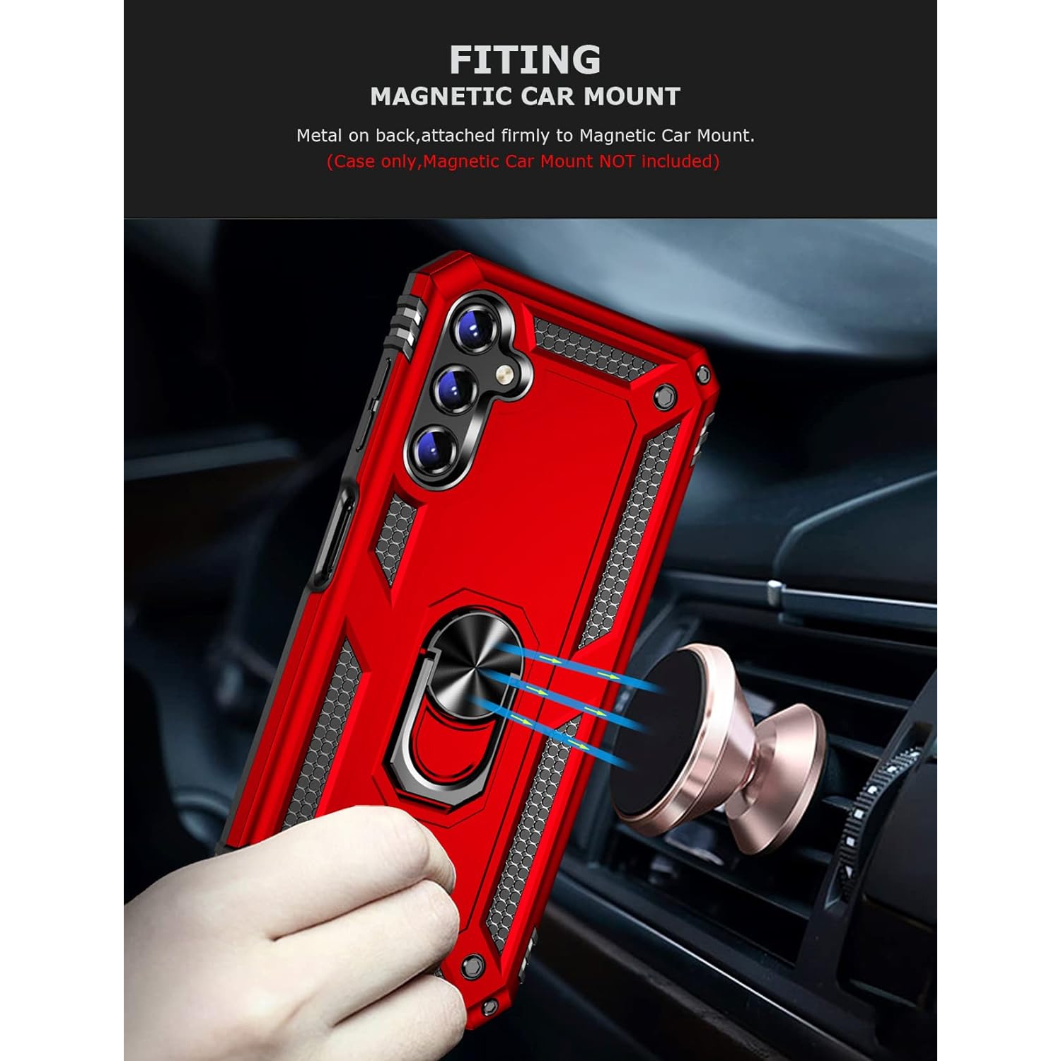 Ring Kickstand Phone Case for Galaxy A14 5G,Heavy Duty Dual Layer Drop Protection Case for Samsung Galaxy