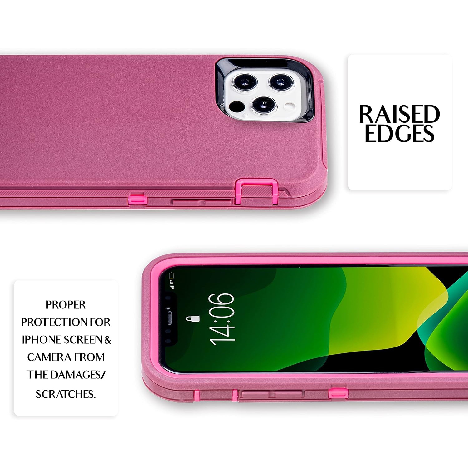 Étui pour iPhone 12 Pro Max robuste, complet, protection de qualité militaire, étui de transport, étui de transport |