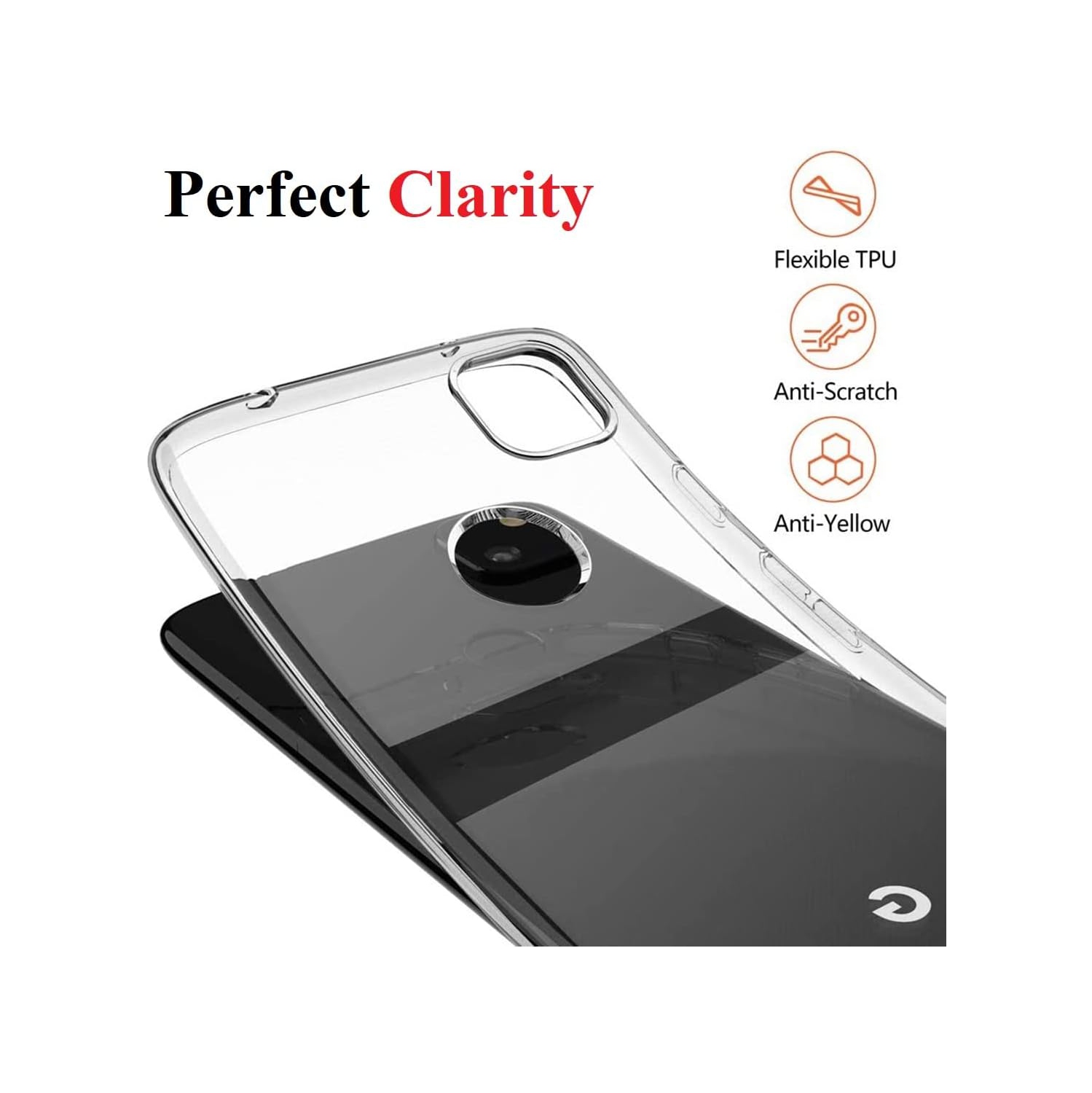 [Transparent] Étui pour Pixel 4a (5,8 po) de Google, TPUR mince, léger et transparent