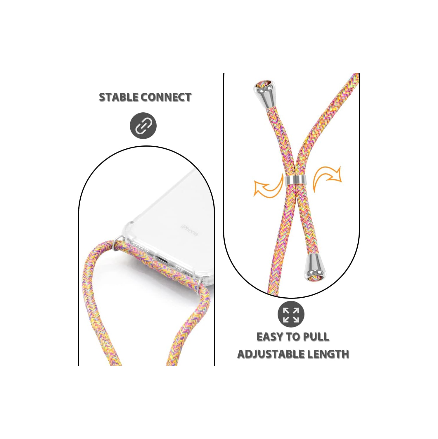 Crossbody Case for iPhone 11 Pro 5.8" [ with Adjustable Lanyard Phone Strap ] Shockproof Phone Case for iPhone