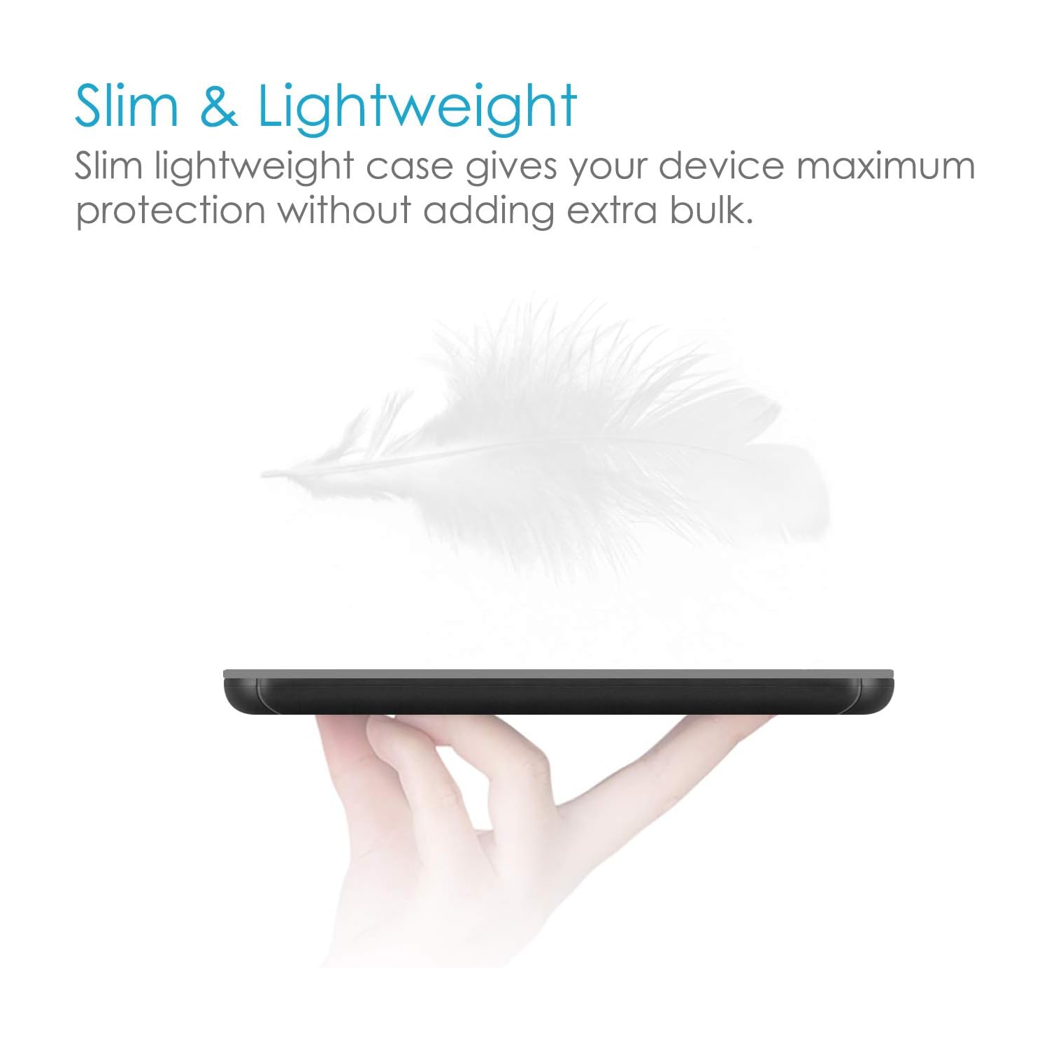 Étui SlimShell pour Kindle Paperwhite - Étui en cuir de polyuréthane léger de qualité supérieure