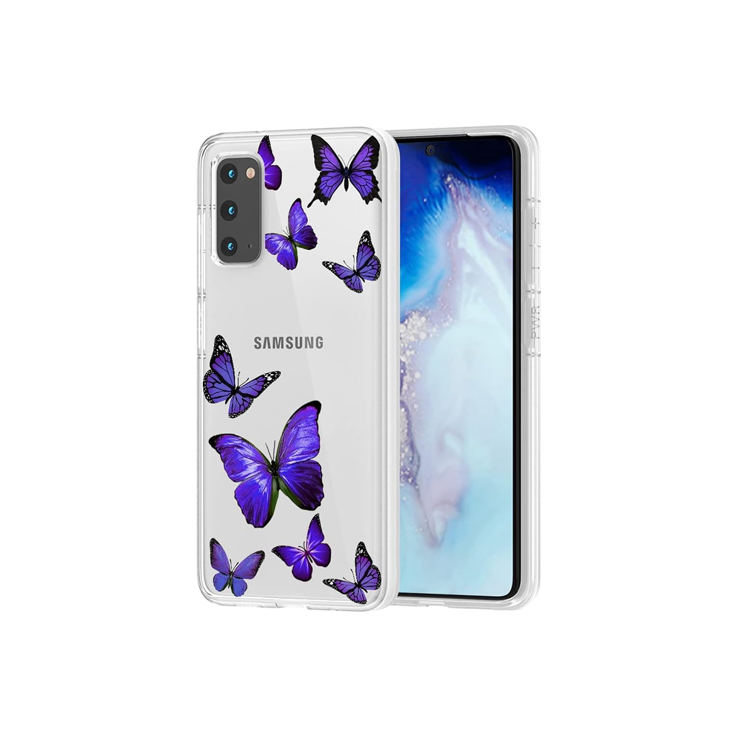 Case for Galaxy S20 5G 6.2", Samsung S20 Case for Girls, Slim Shockproof Clear Pattern TPU Back