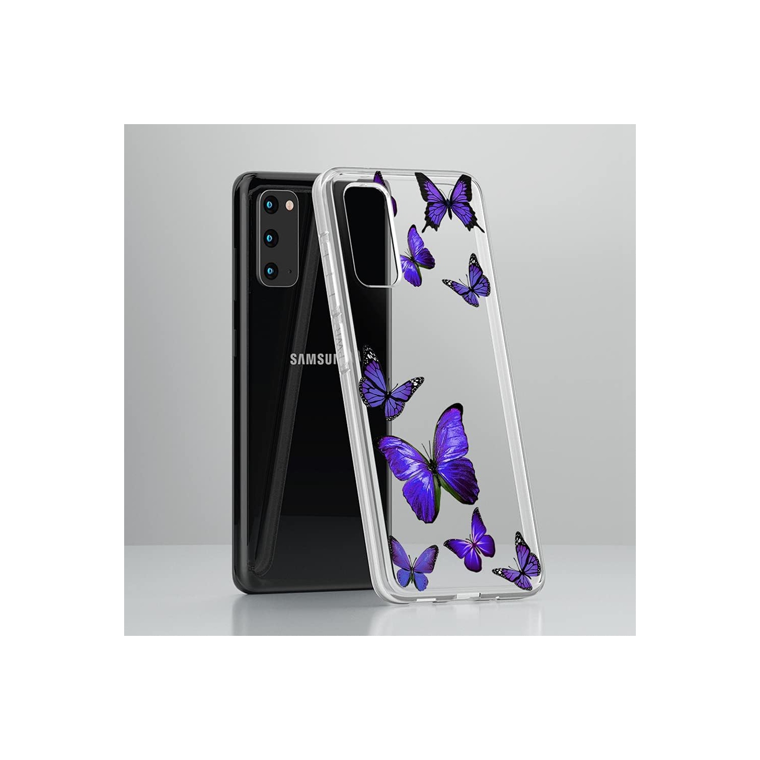 Case for Galaxy S20 5G 6.2", Samsung S20 Case for Girls, Slim Shockproof Clear Pattern TPU Back