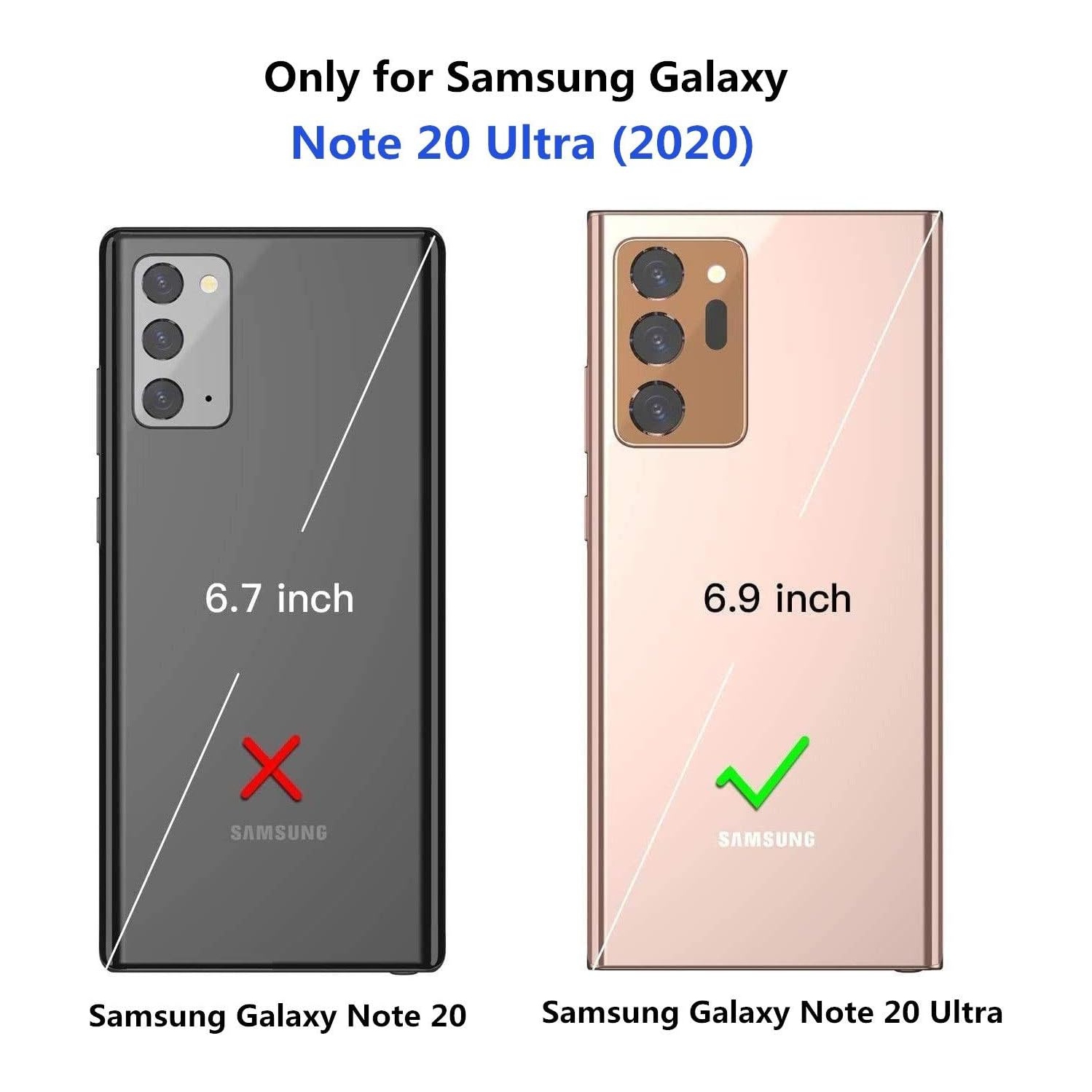 Pour étui-portefeuille Ultra pour Galaxy Note 20 de Samsung, béquille magnétique en polyuréthane de qualité supérieure avec fentes pour cartes