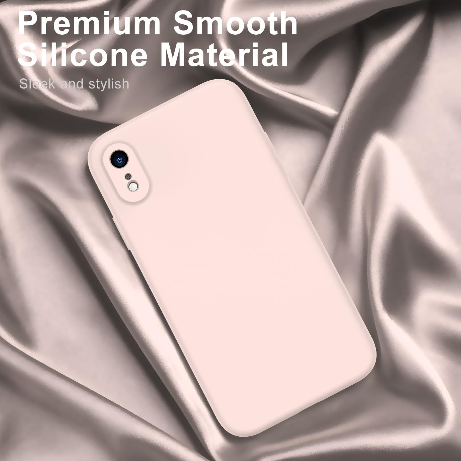 Designed for iPhone XR Case with Screen Protector - Enhanced Camera Cover - Soft Microfiber Lining - Liquid