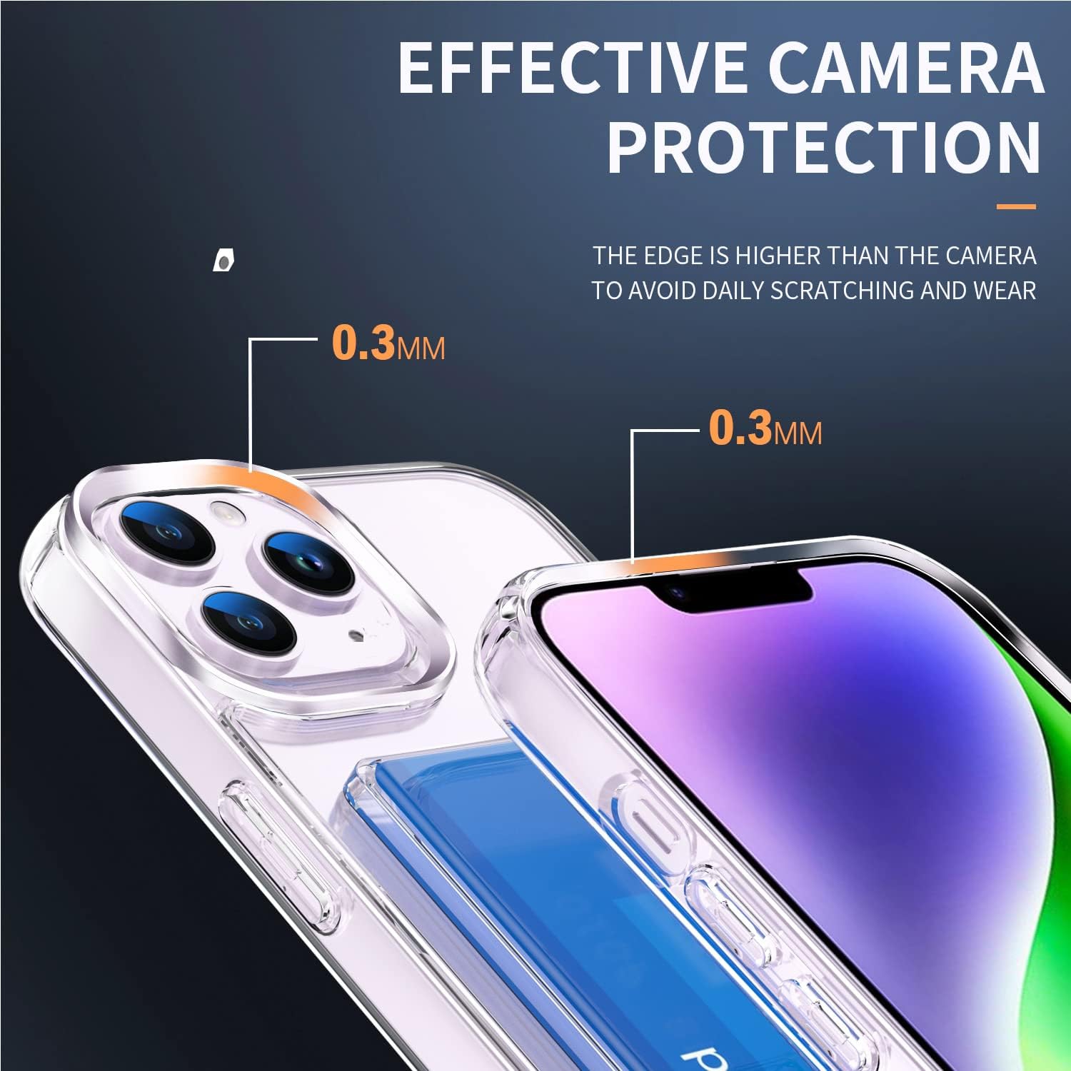 Wallet Case for iPhone 11 Pro 5.8 inch with Card Holder Slot Shockproof Protective Soft TPU+Hard PC Slim Clear Cover