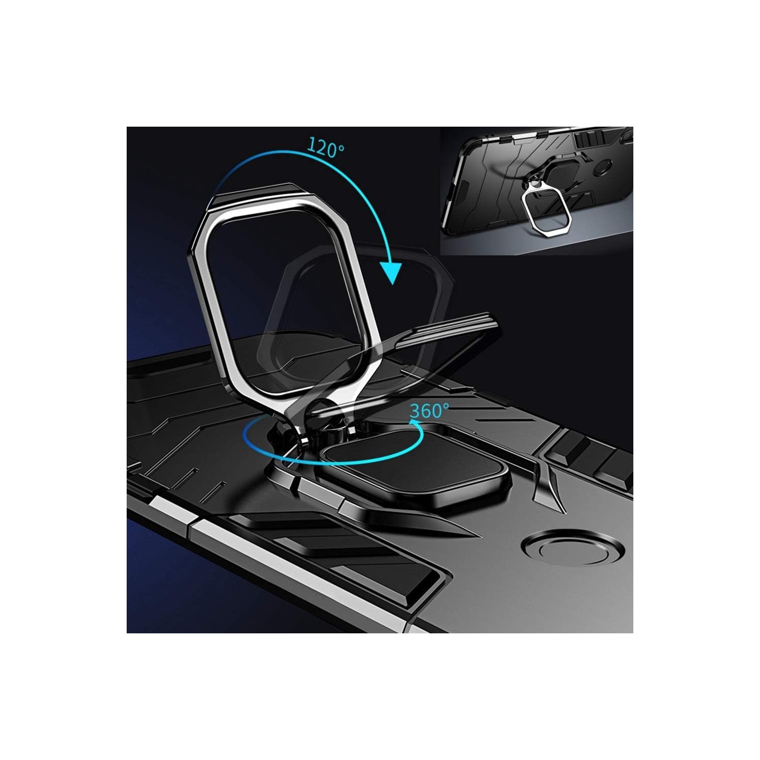 Pour Huawei Honor 8X, étui hybride robuste antichoc Armor double couche de protection Defender pour Huawei