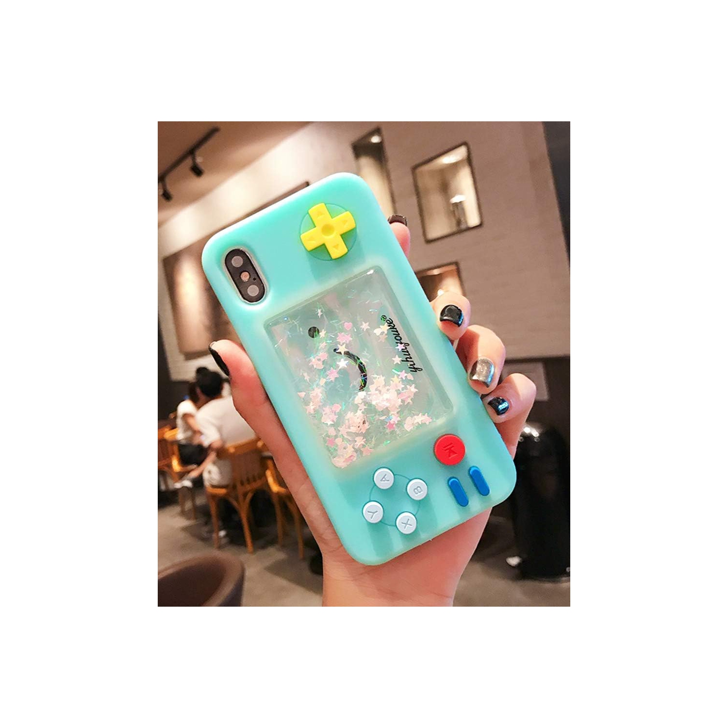 Squishy 3D Cartoon Game Case Compatible with iPhone 6 / iPhone 6s, Creative Liquid Stars Funny Play Case Soft