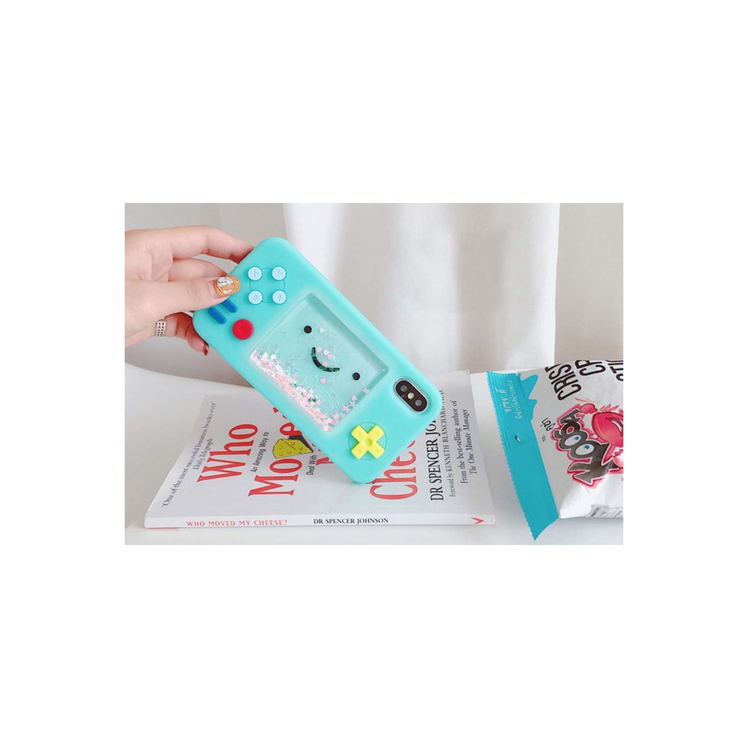 Squishy 3D Cartoon Game Case Compatible with iPhone 6 / iPhone 6s, Creative Liquid Stars Funny Play Case Soft