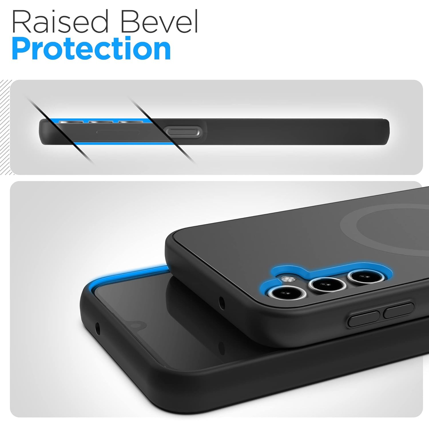 Magnetic Samsung Galaxy A14 5G Case with Phone Grip Kickstand - Compatible with MagSafe Accessories