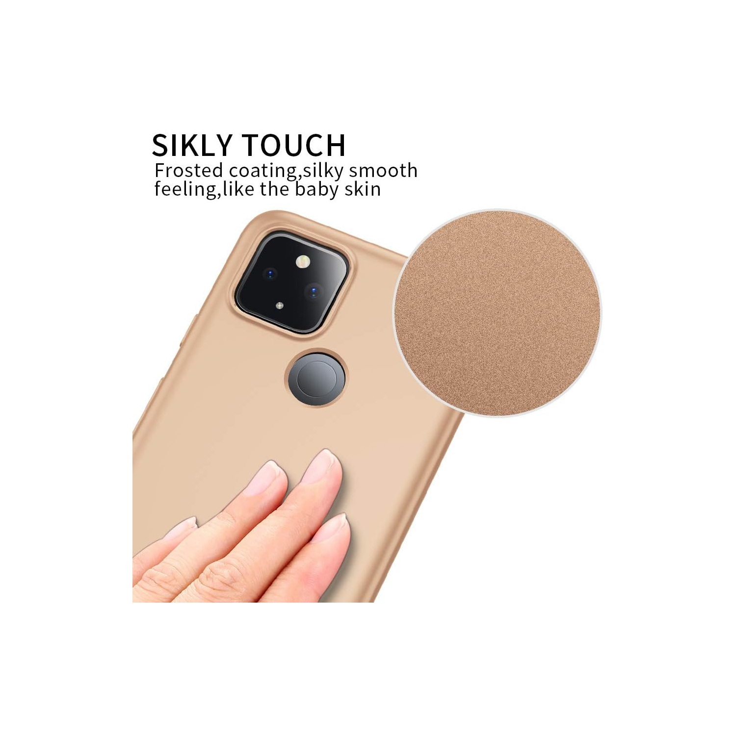 Étui mince souple ajusté en TPUR mat pour Pixel 5 5G de Google [série Guardian] Light