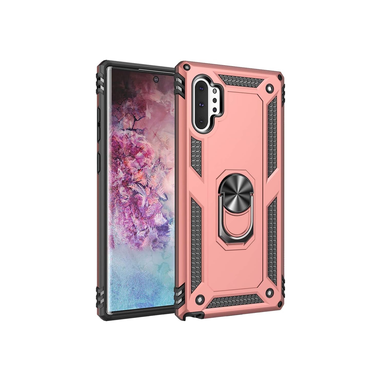 Étui pour Galaxy Note 10 plus/étui pour Galaxy Note 10+ plus de Samsung, [qualité militaire] [anneau en métal] [support magnétique]