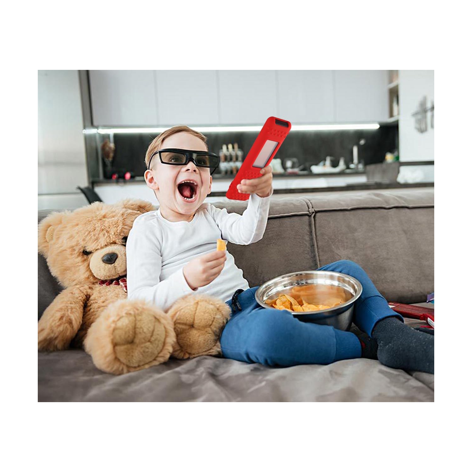 Silicone Remote Case for Samsung TV Remote 2023 Model BN59-01432a BN59-01432J Samsung Solar Cell Remote Control Cover