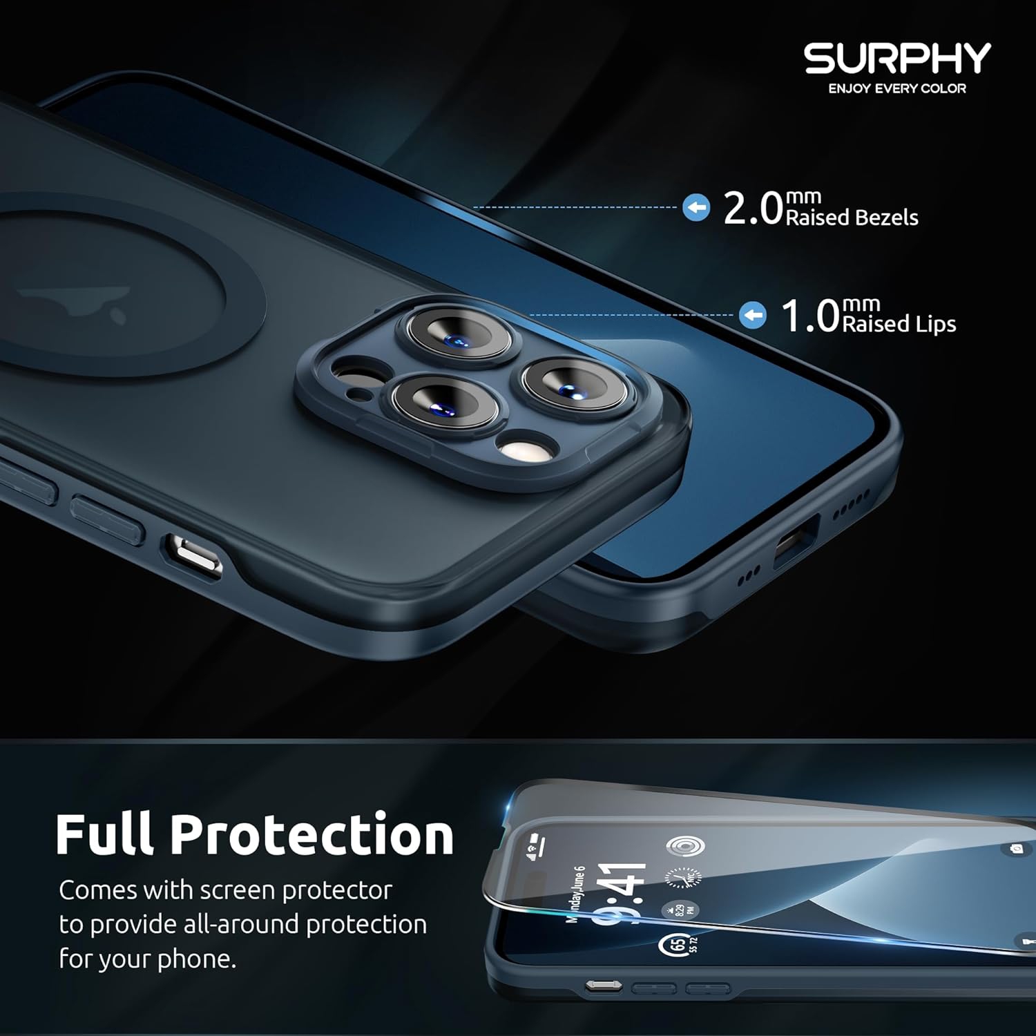 Matte Case Compatible with iPhone 14 Pro Max Case 6.7 Inch, Translucent Matte Shockproof Frosted Case Cover