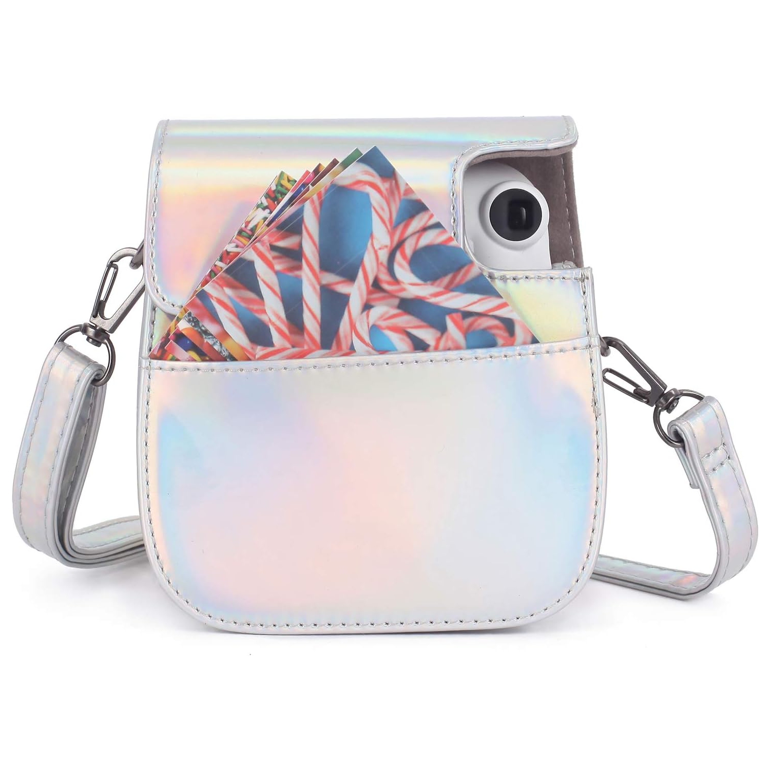 Instant Camera Protective Case Compatible with Instax Mini 11,PU Leather Bag with Pocket and Adjustable