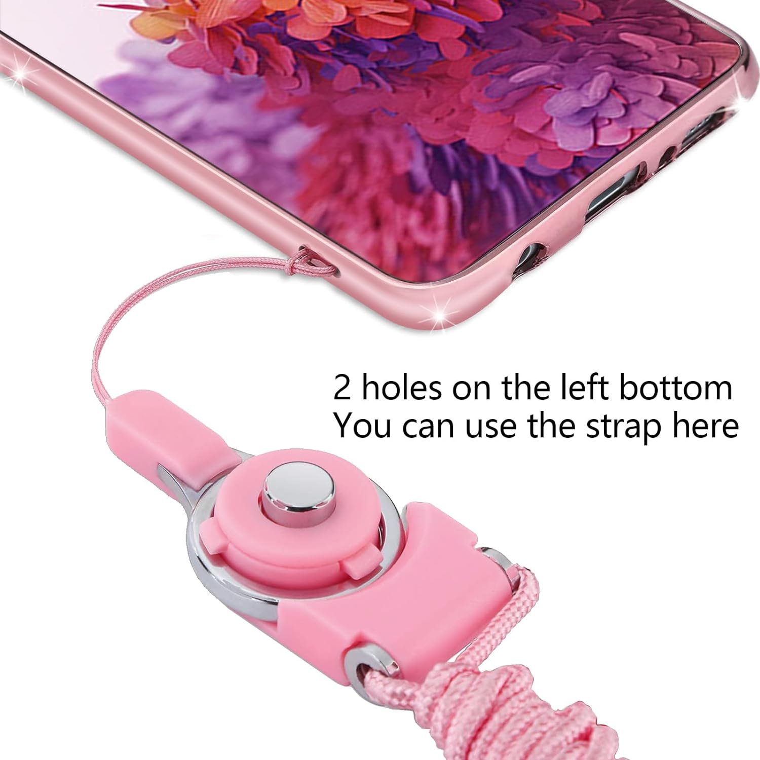 for Samsung Galaxy S20 FE Case,S20 FE Case for Women, Glitter Crystal Butterfly Heart Floral Slim TPU Cute Girls