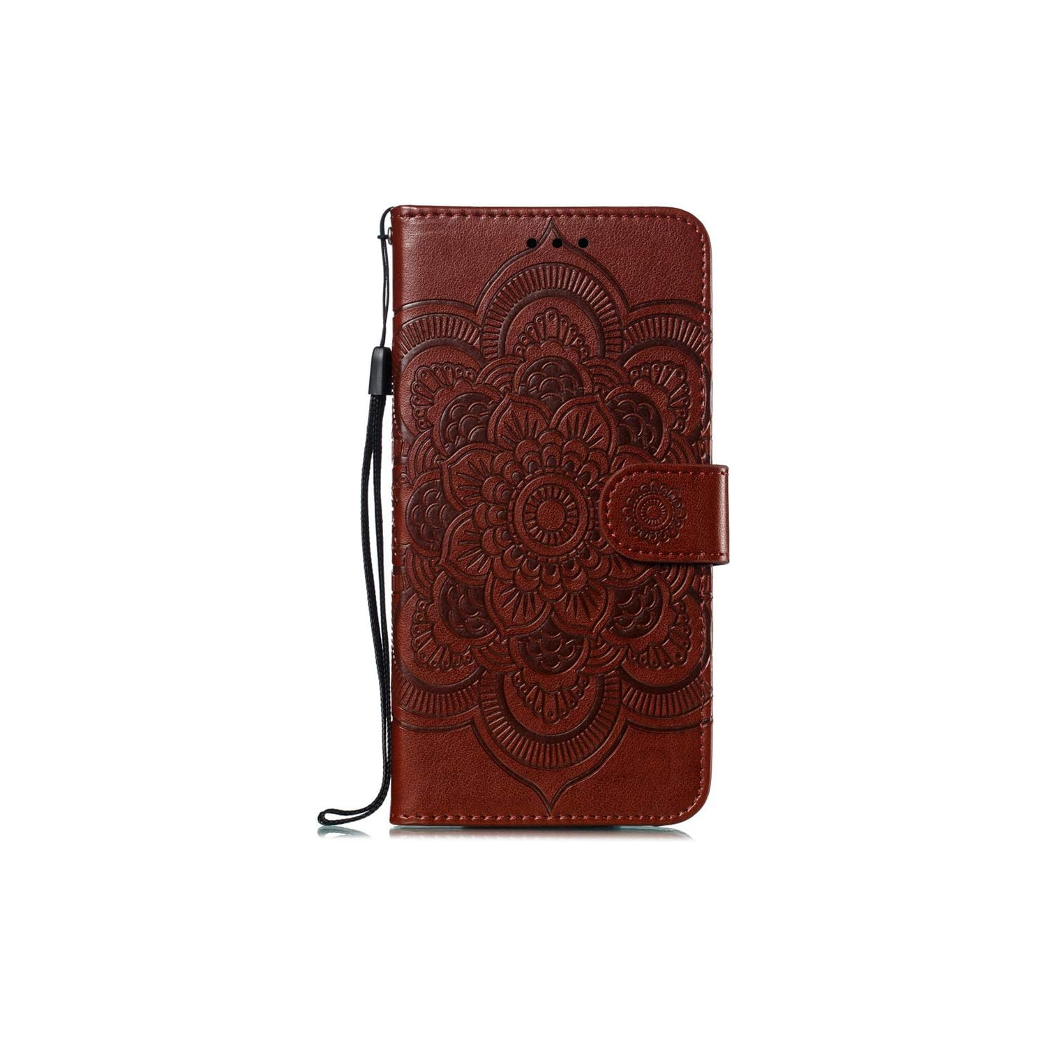 LEECOCO pour étui pour Galaxy S10e Mandala Embover Luxury pu cuir Flip pour ordinateur portatif Bookstyle Bookcover Carte support magnétique
