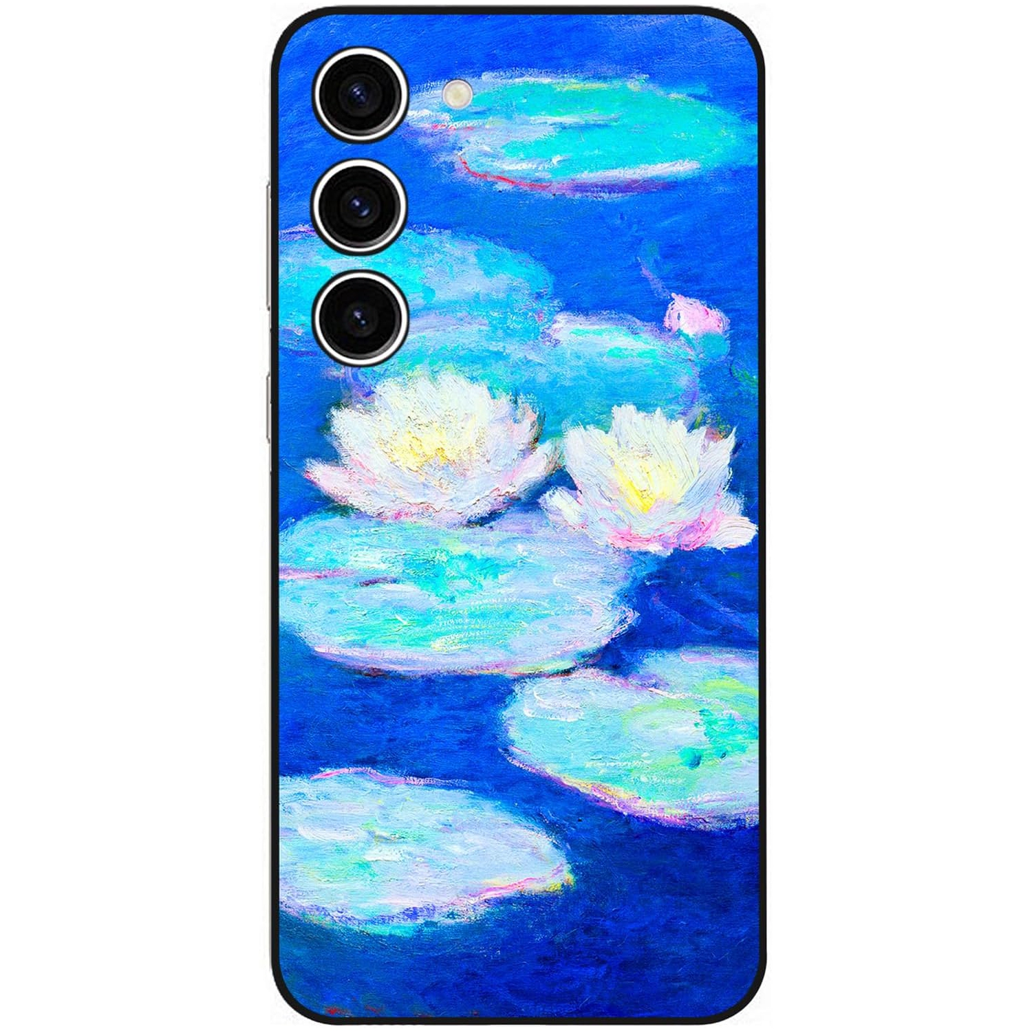 Compatible avec l'étui en silicone Cute Art pour Galaxy S23+ plus 5G de Samsung avec motif floral pour femmes