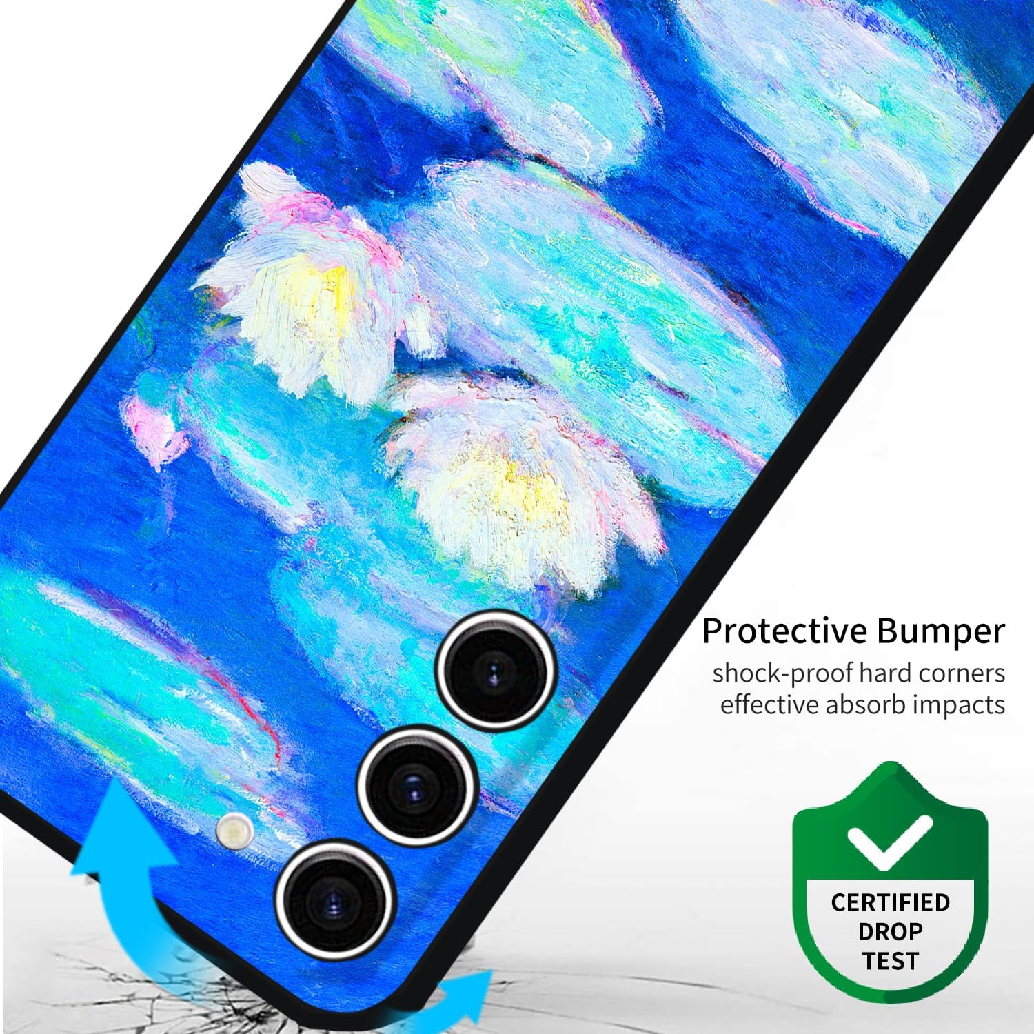 Compatible avec l'étui en silicone Cute Art pour Galaxy S23+ plus 5G de Samsung avec motif floral pour femmes