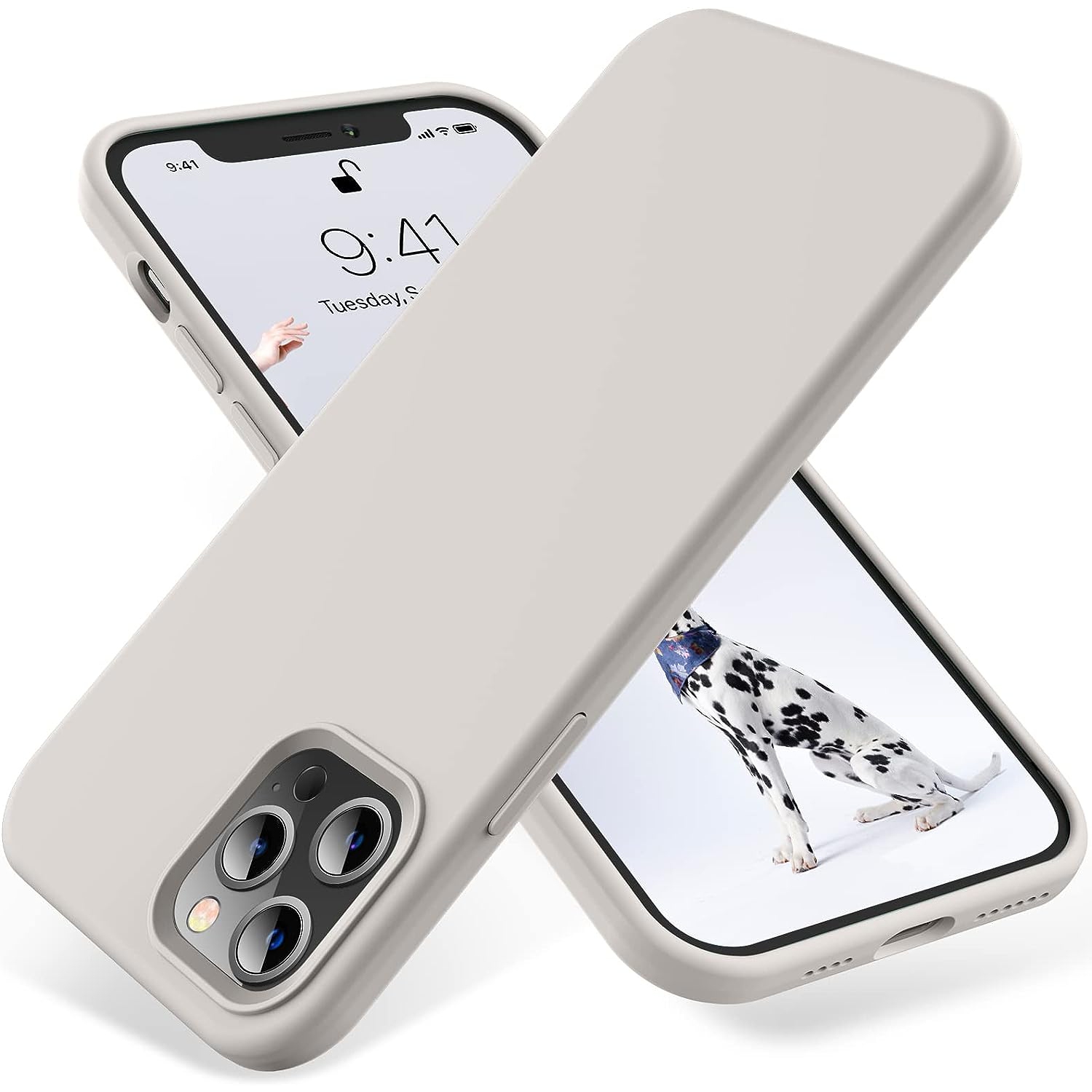 Compatible avec l'étui iPhone 12 Pro Max 6,7&nbsp;po, [Silky et Soft Touch Series] silicone liquide souple de qualité supérieure