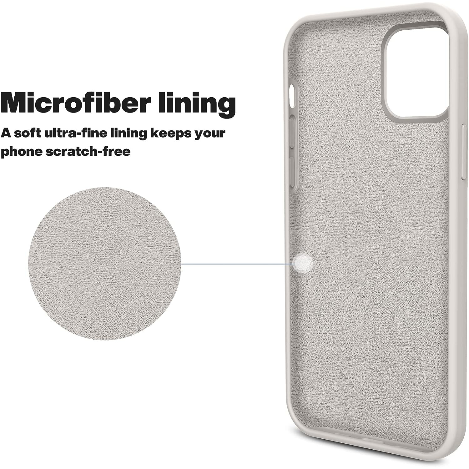 Compatible avec l'étui iPhone 12 Pro Max 6,7&nbsp;po, [Silky et Soft Touch Series] silicone liquide souple de qualité supérieure