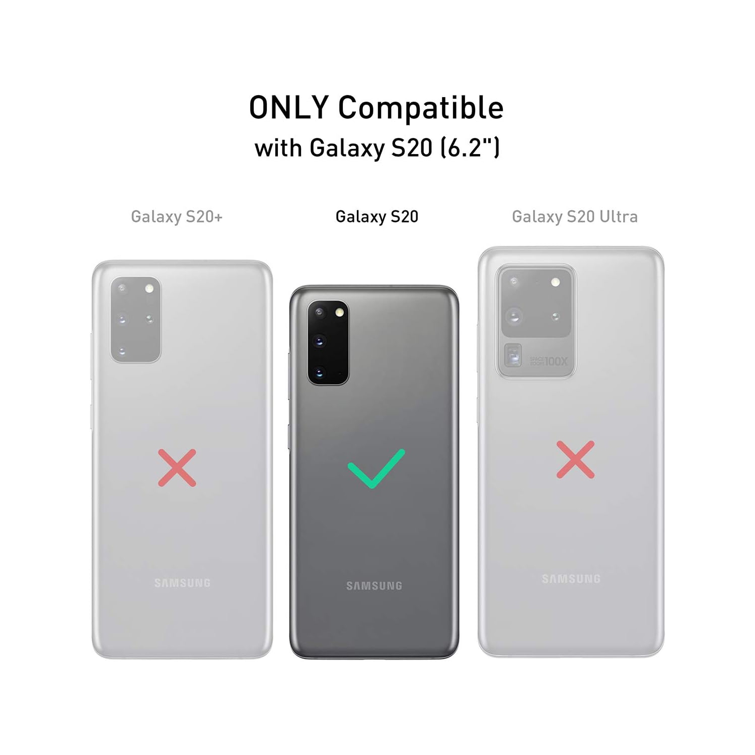 Pour étui avec pince de ceinture pour Galaxy S20, étui robuste résistant aux chutes, antichoc/chute/poussière