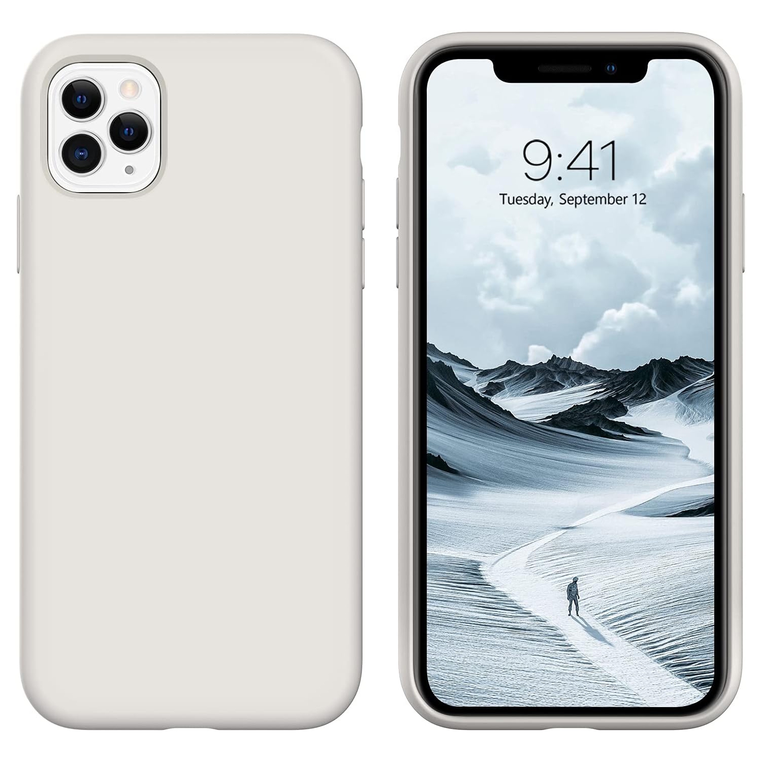iPhone 11 Pro Case, Liquid Silicone Soft Gel Rubber Slim Cover with Microfiber Cloth Lining Cushion Shockproof